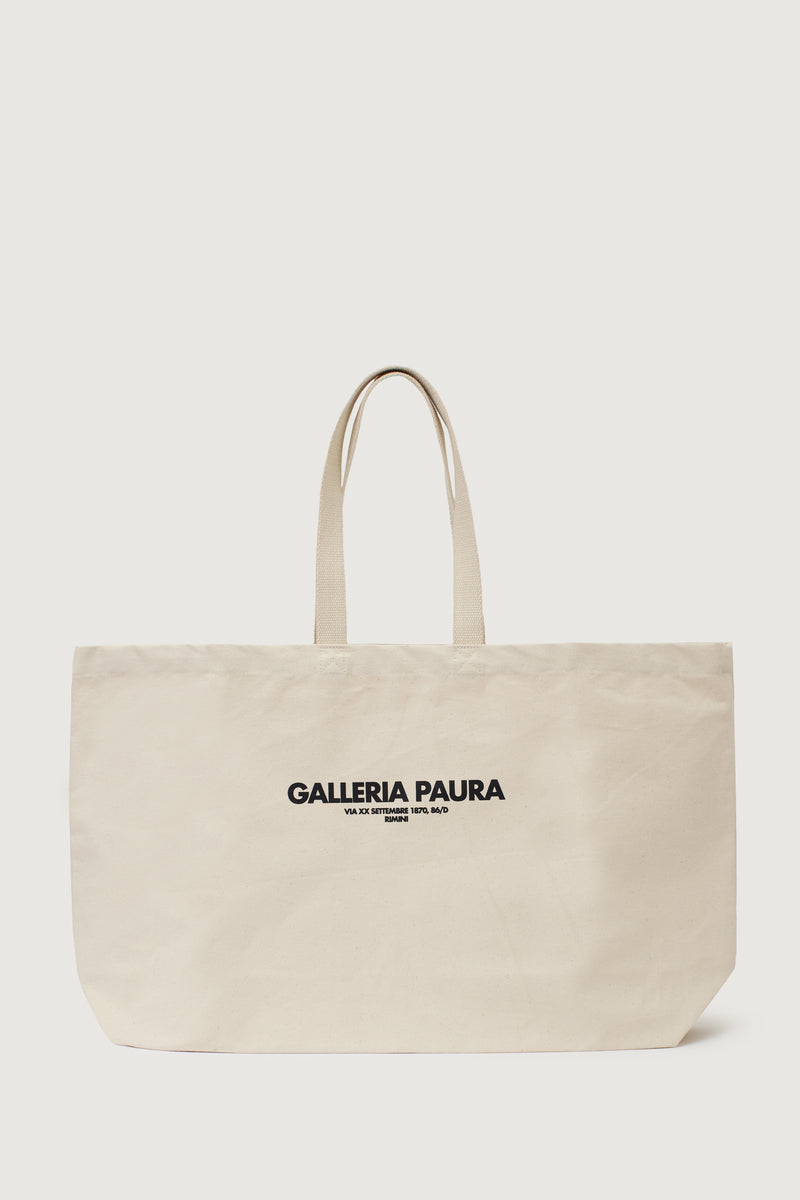 Paura NORA TOTE BAG OFF WHITE