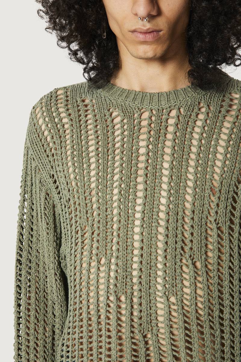 Paura RAOUL SWEATER GREEN