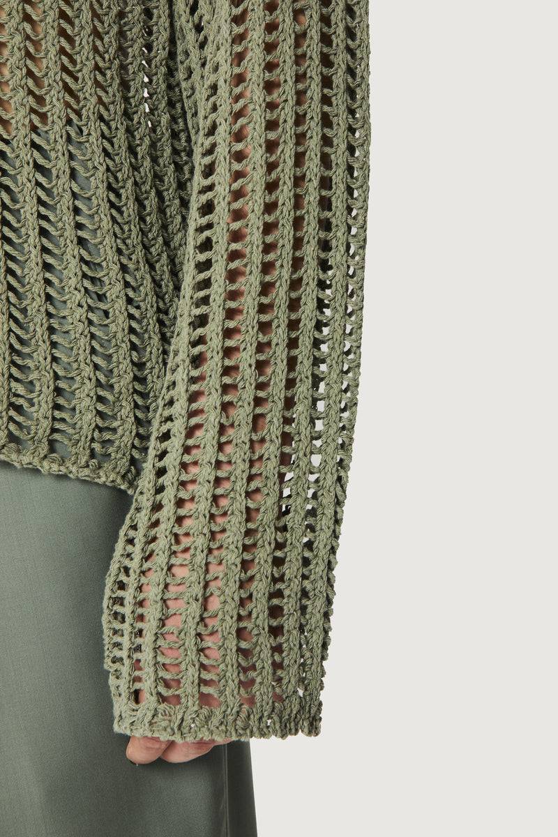 Paura RAOUL SWEATER GREEN