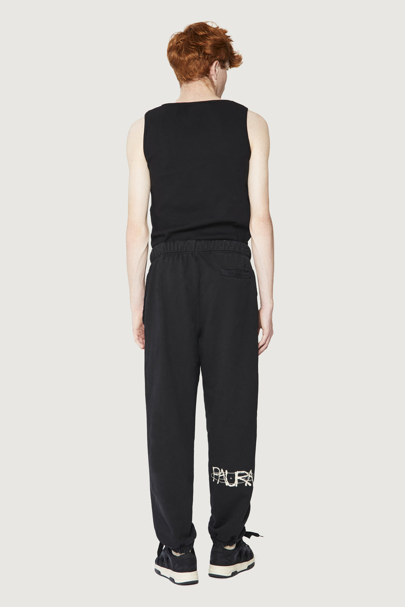 Paura RASHA SWEATPANTS COSMIC LOGO BLACK