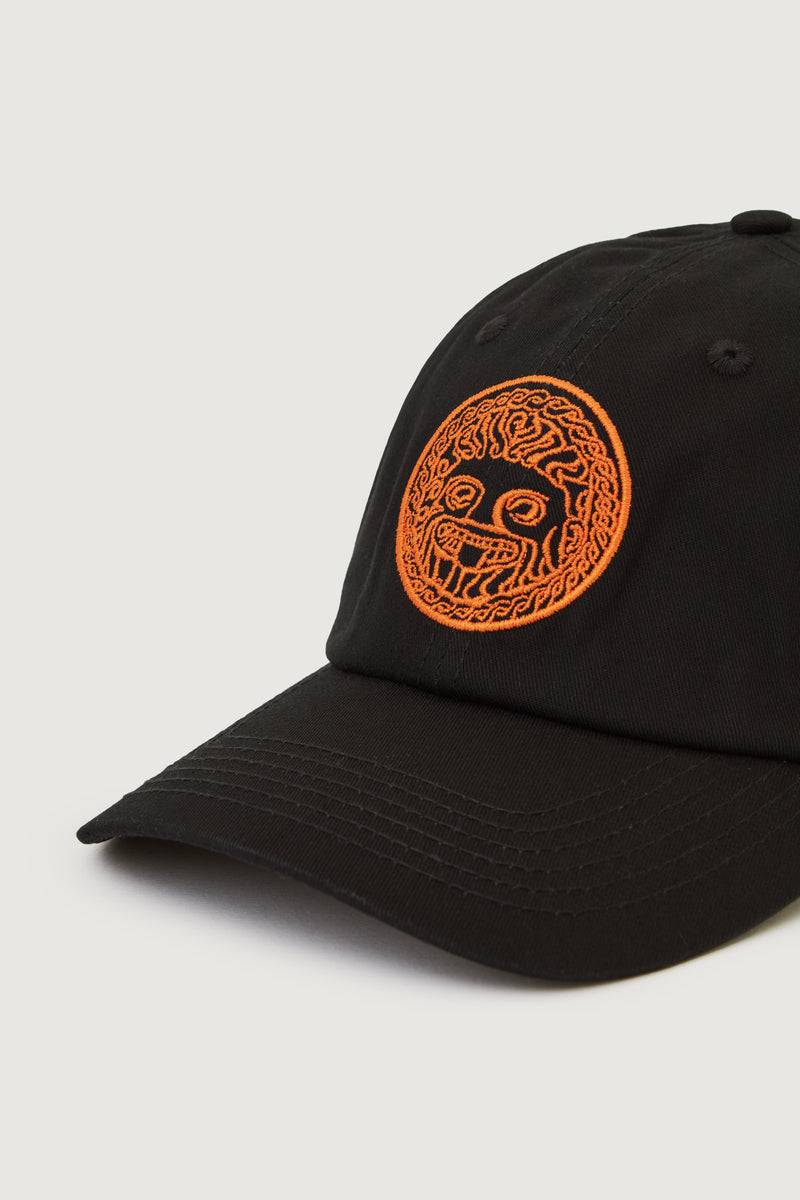 Paura RAY DAD HAT BLACK/ORANGE FIBRA