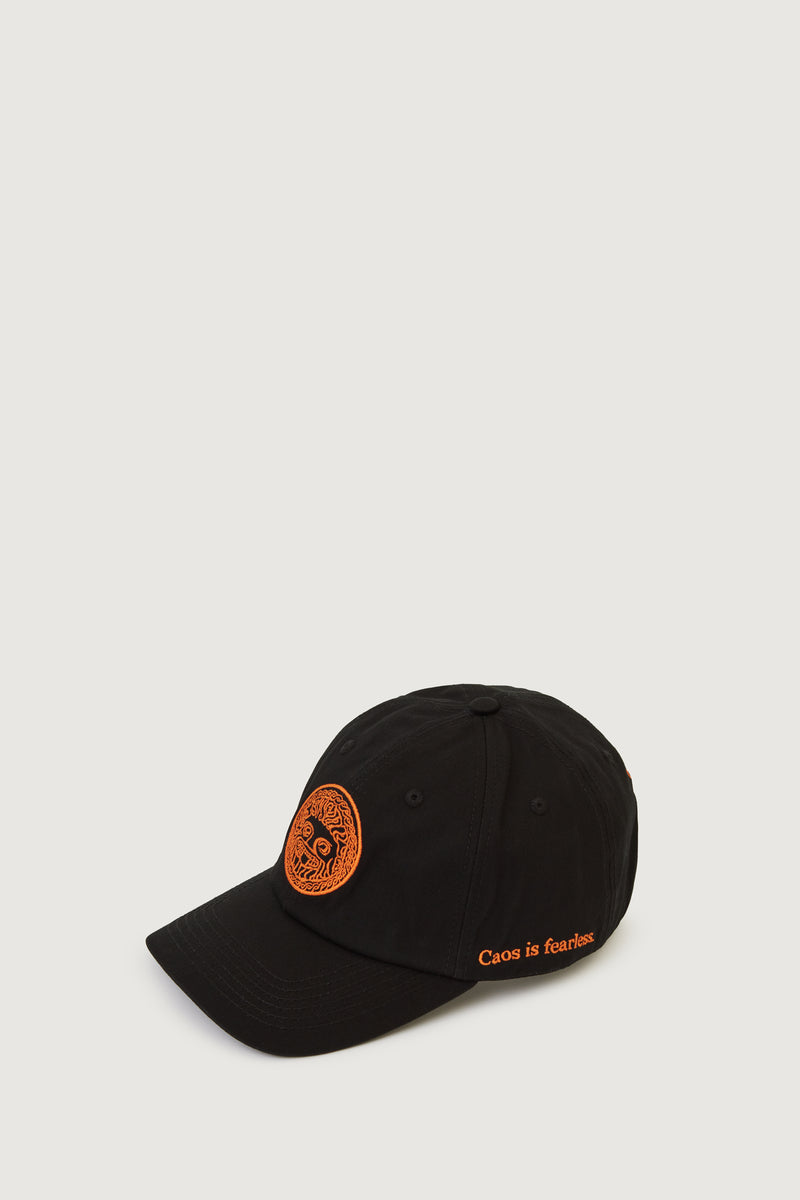 Paura RAY DAD HAT BLACK/ORANGE FIBRA