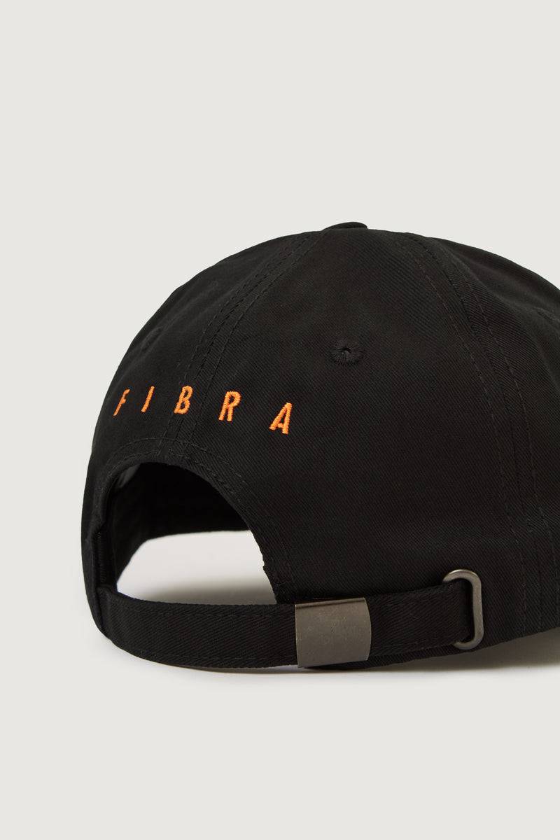 Paura RAY DAD HAT BLACK/ORANGE FIBRA