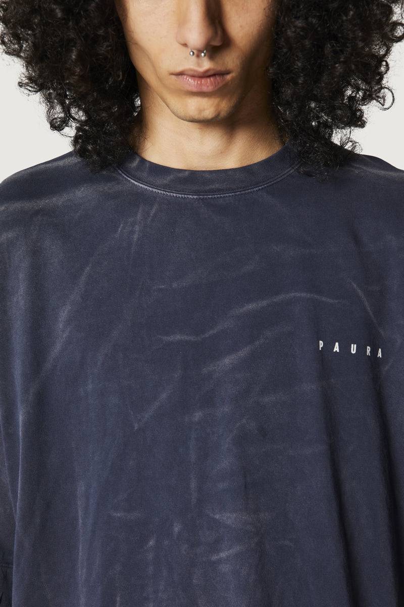 Paura SAID OVERSIZED T-SHIRT DARK BLUE