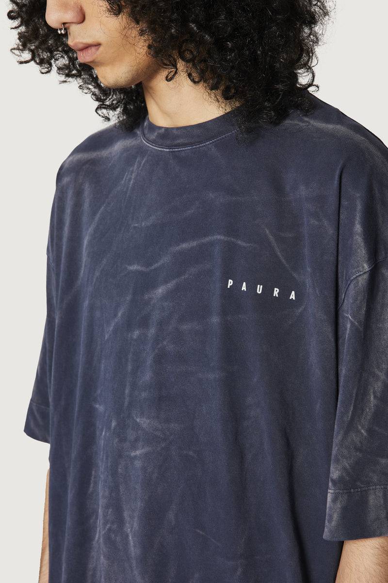 Paura SAID OVERSIZED T-SHIRT DARK BLUE