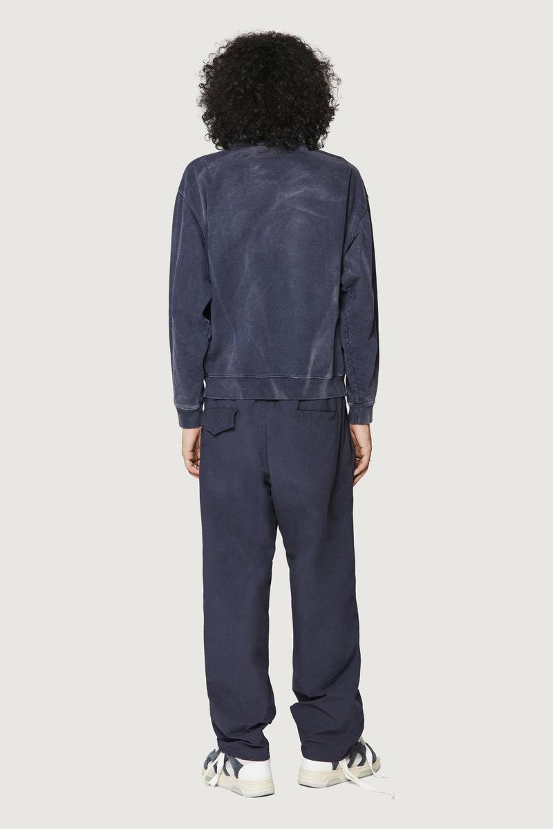 Paura SAMUEL CREWNECK SWEATSHIRT DARK BLUE