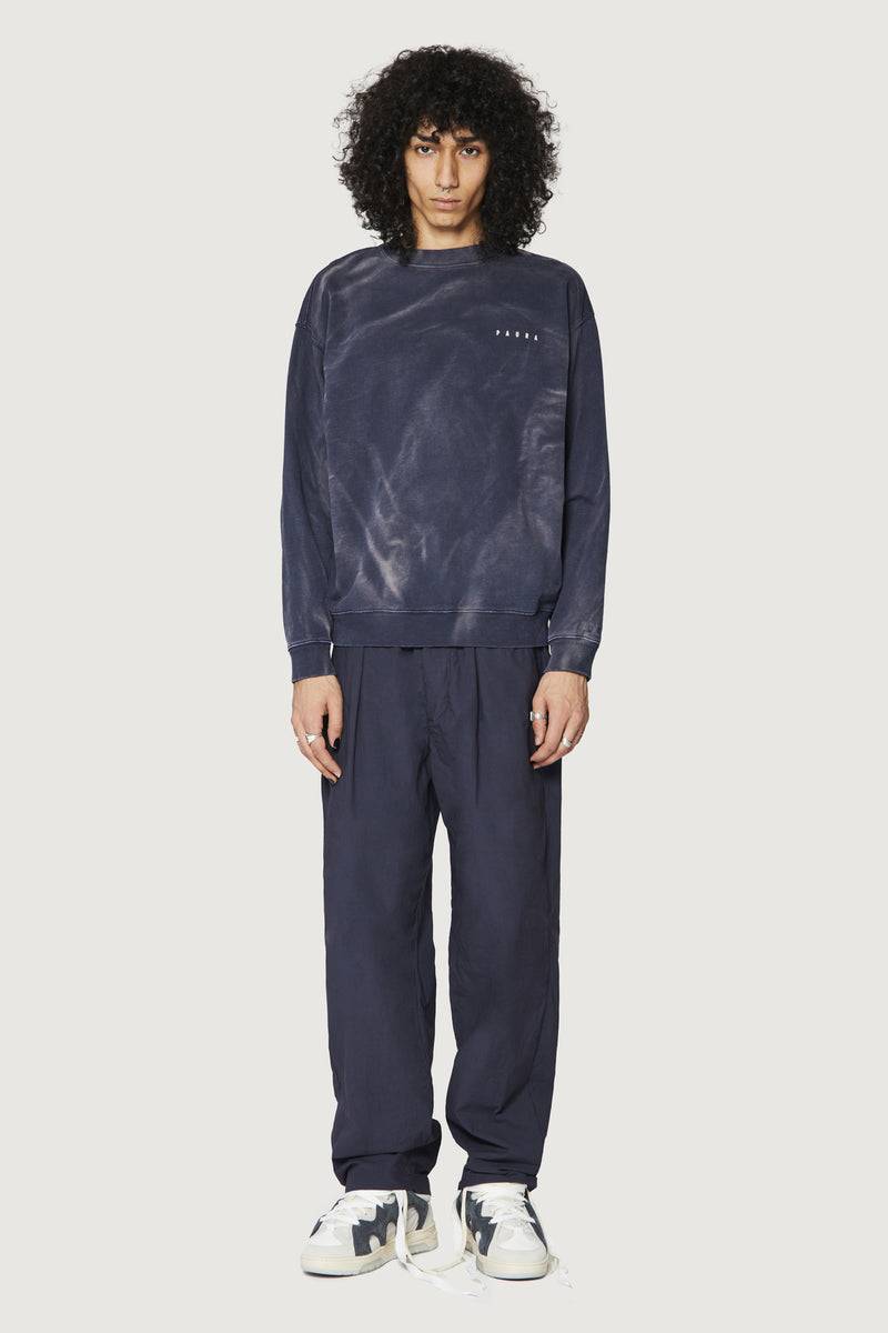 Paura SAMUEL CREWNECK SWEATSHIRT DARK BLUE
