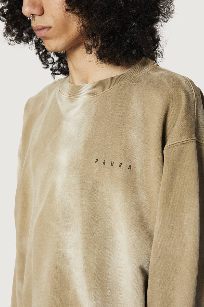 Paura SAMUEL CREWNECK SWEATSHIRT MUD