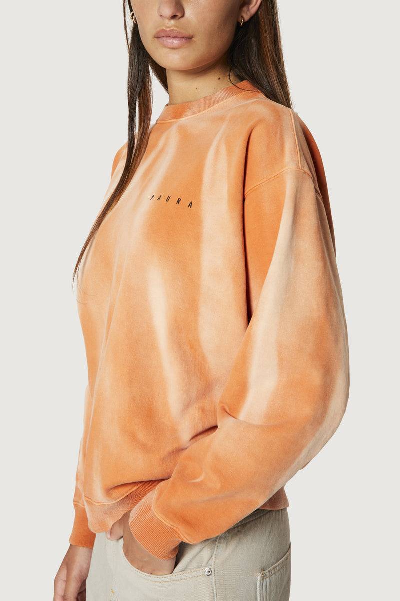 Paura SAMUEL CREWNECK SWEATSHIRT ORANGE