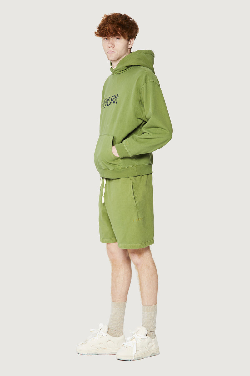 Paura SANTI HOODIE SWEATSHIRT COSMIC LOGO GREEN