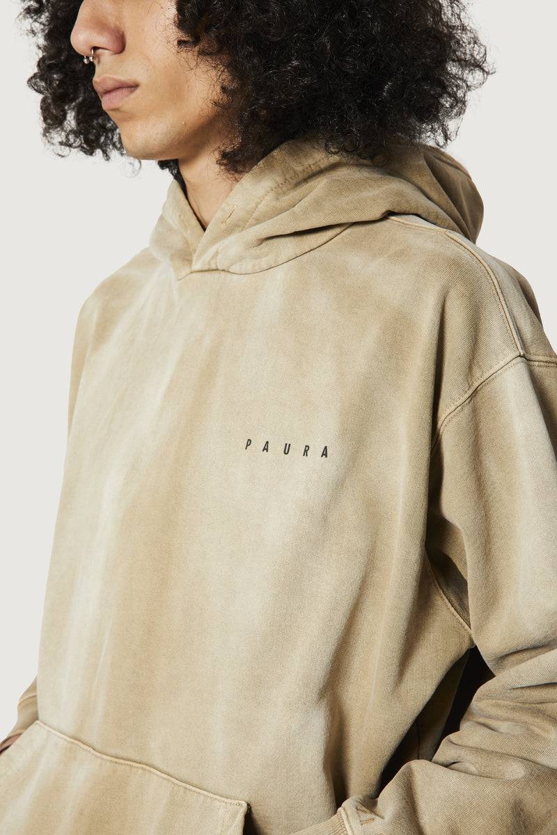 Paura SANTI HOODIE SWEATSHIRT MUD