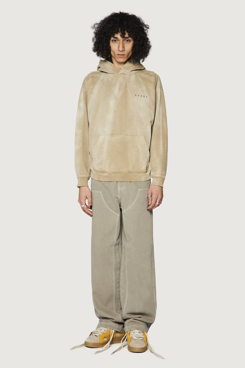 Paura SANTI HOODIE SWEATSHIRT MUD