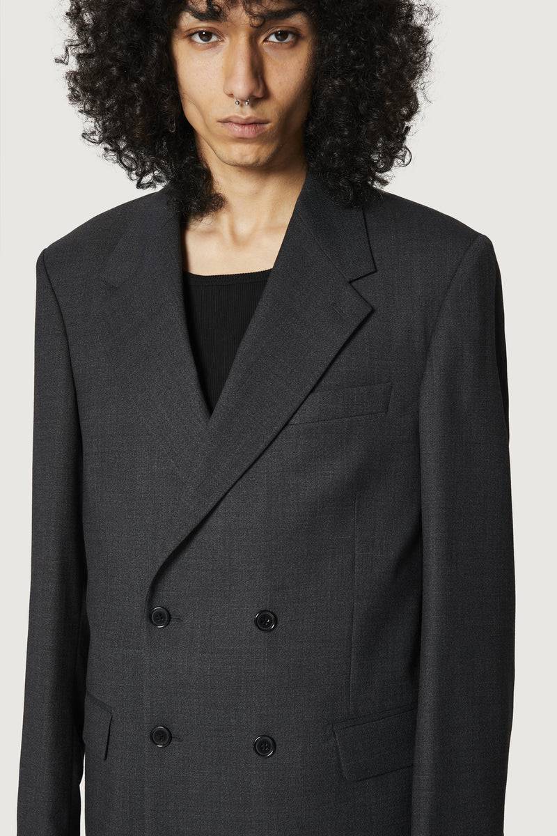 Paura THOM DOUBLEBREASTED SUIT JACKET BLACK