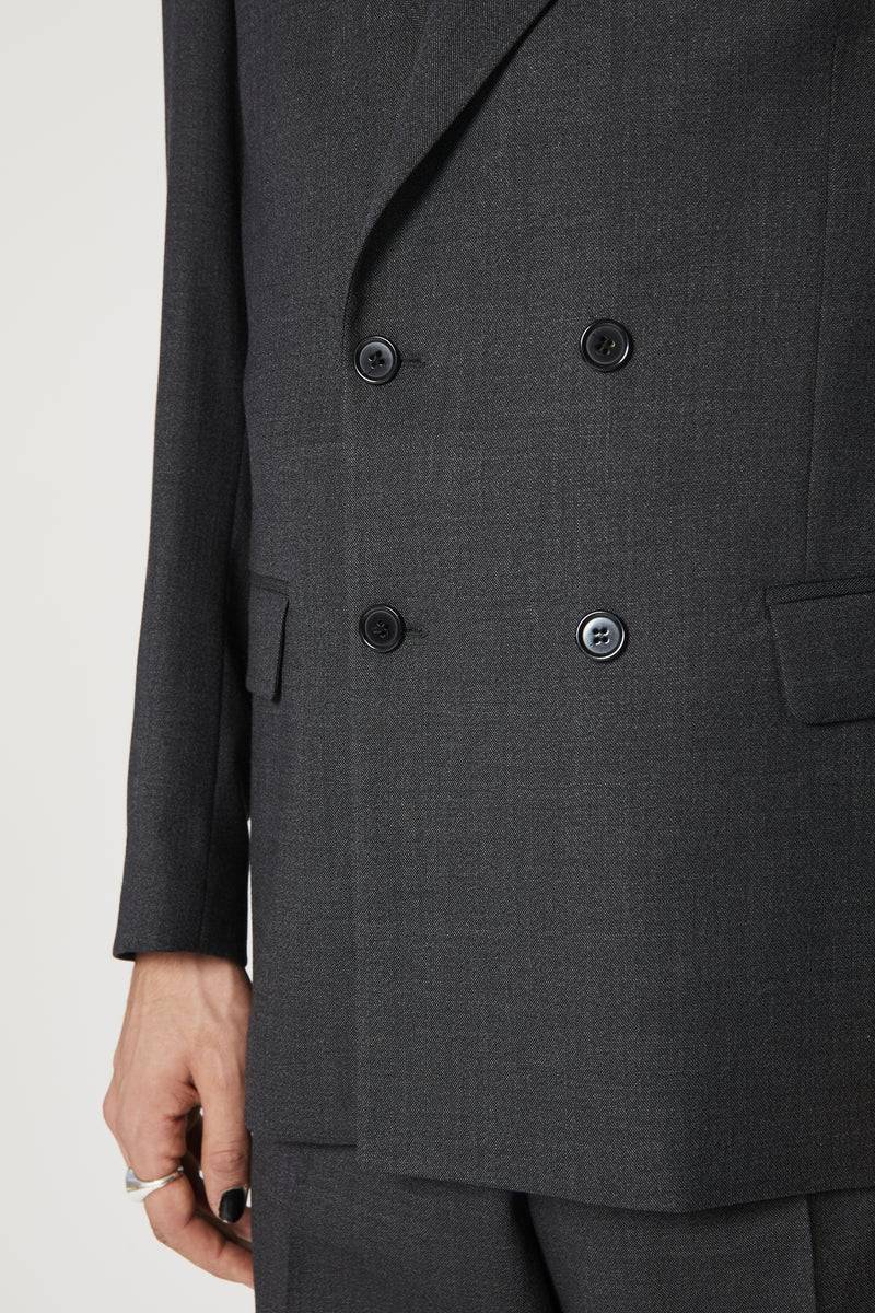 Paura THOM DOUBLEBREASTED SUIT JACKET BLACK