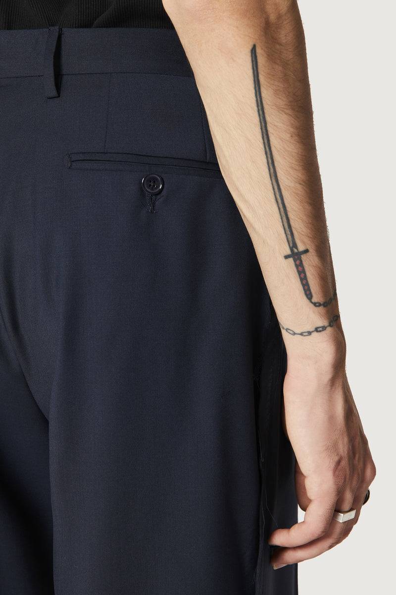 Paura TROY CLASSIC PANTS DARK BLUE