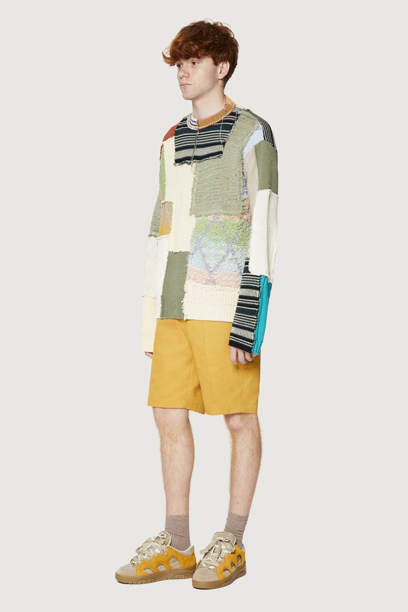 Paura UTOPIA PATCHWORK SWEATER MULTICOLOR