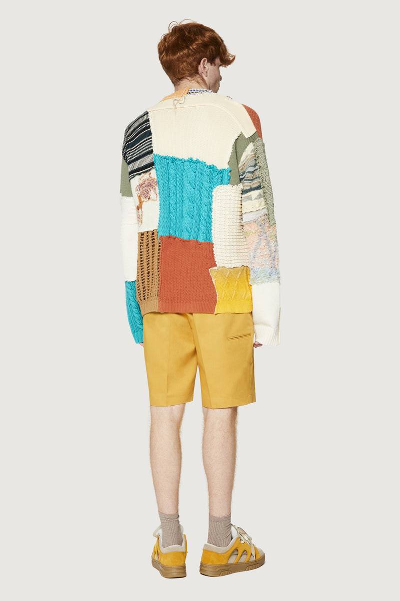 Paura UTOPIA PATCHWORK SWEATER MULTICOLOR