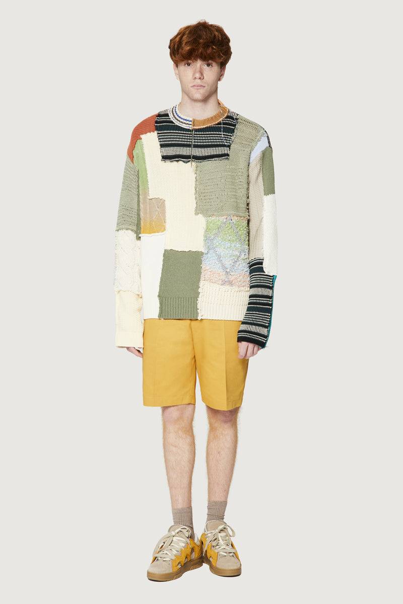 Paura UTOPIA PATCHWORK SWEATER MULTICOLOR