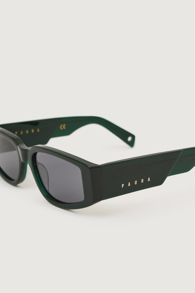 Paura VEGAS SUNGLASSES BLACK GREEN/GREY LENS