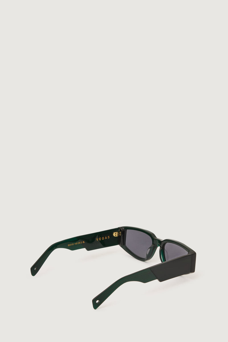 Paura VEGAS SUNGLASSES BLACK GREEN/GREY LENS