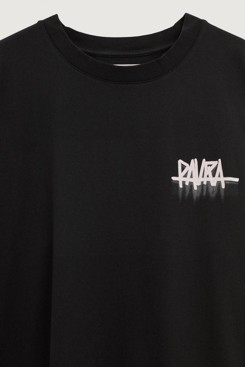 Paura YANNIS OVERSIZED T-SHIRT BLACK