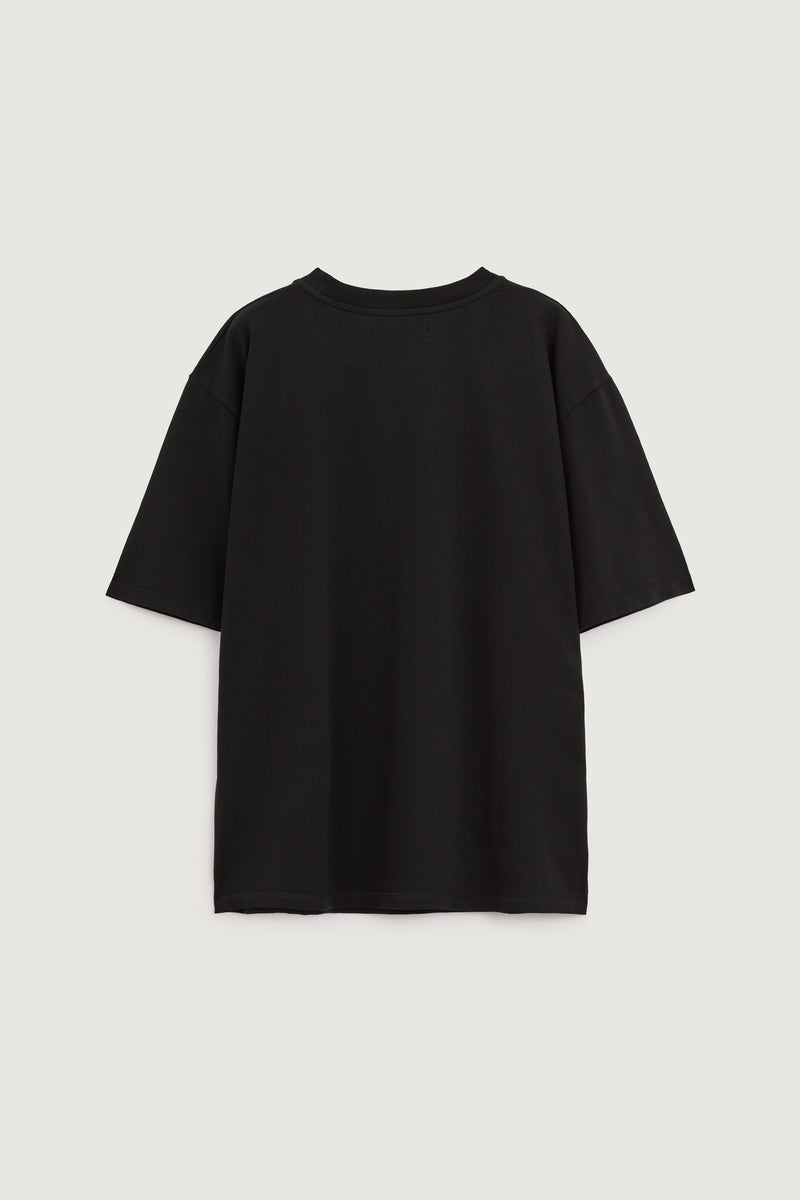 Paura YANNIS OVERSIZED T-SHIRT BLACK