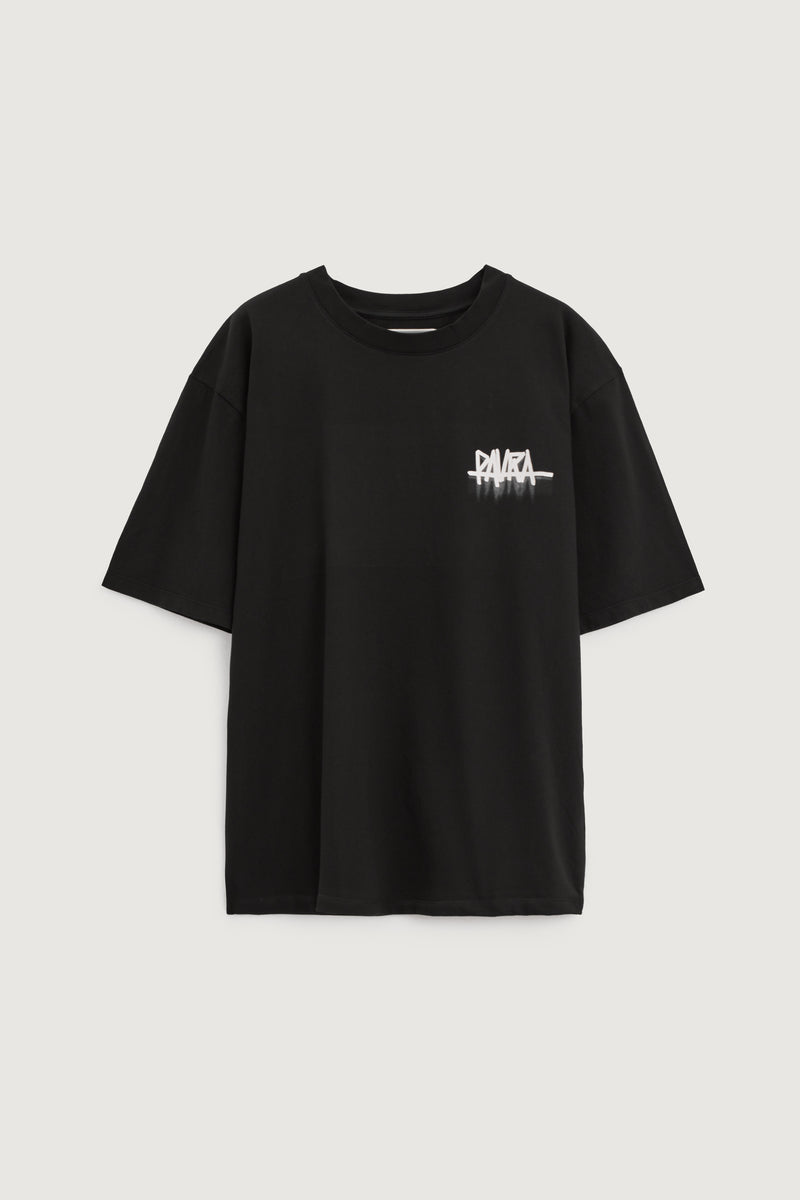Paura YANNIS OVERSIZED T-SHIRT BLACK