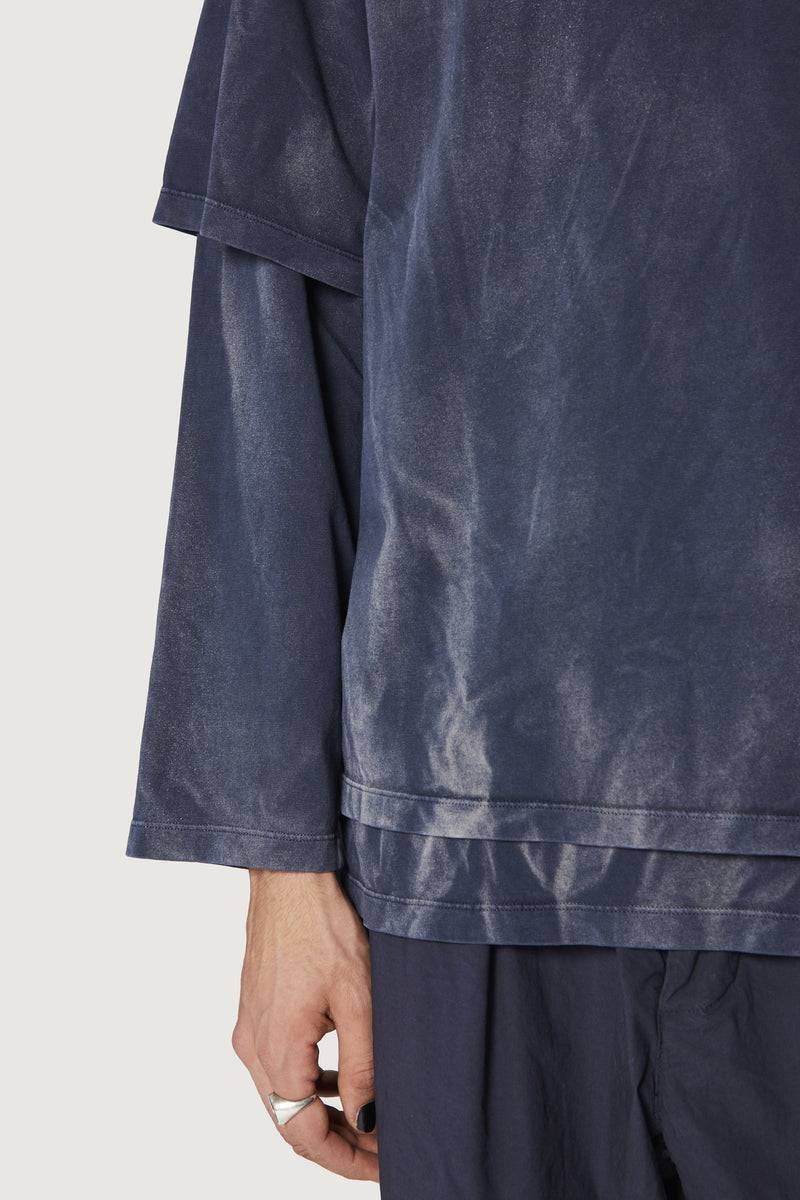 Paura ZENO DOUBLE LAYER LONGSLEEVE DARK BLUE