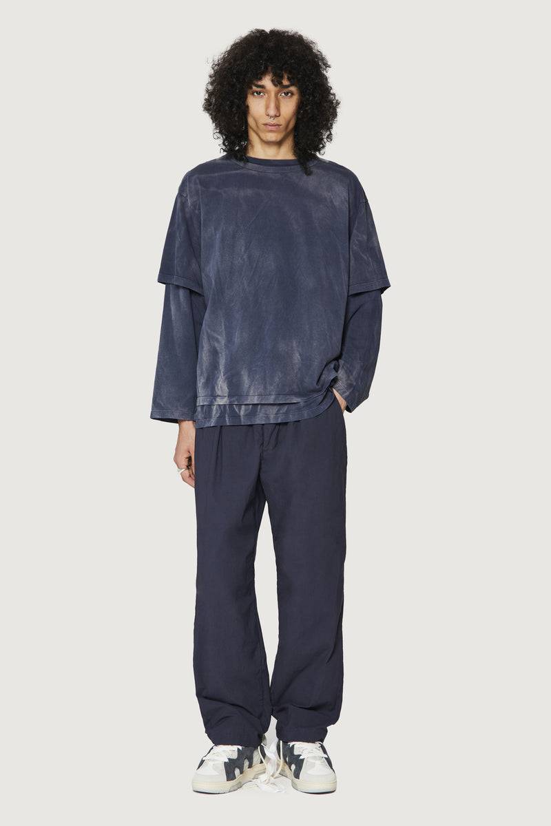 Paura ZENO DOUBLE LAYER LONGSLEEVE DARK BLUE