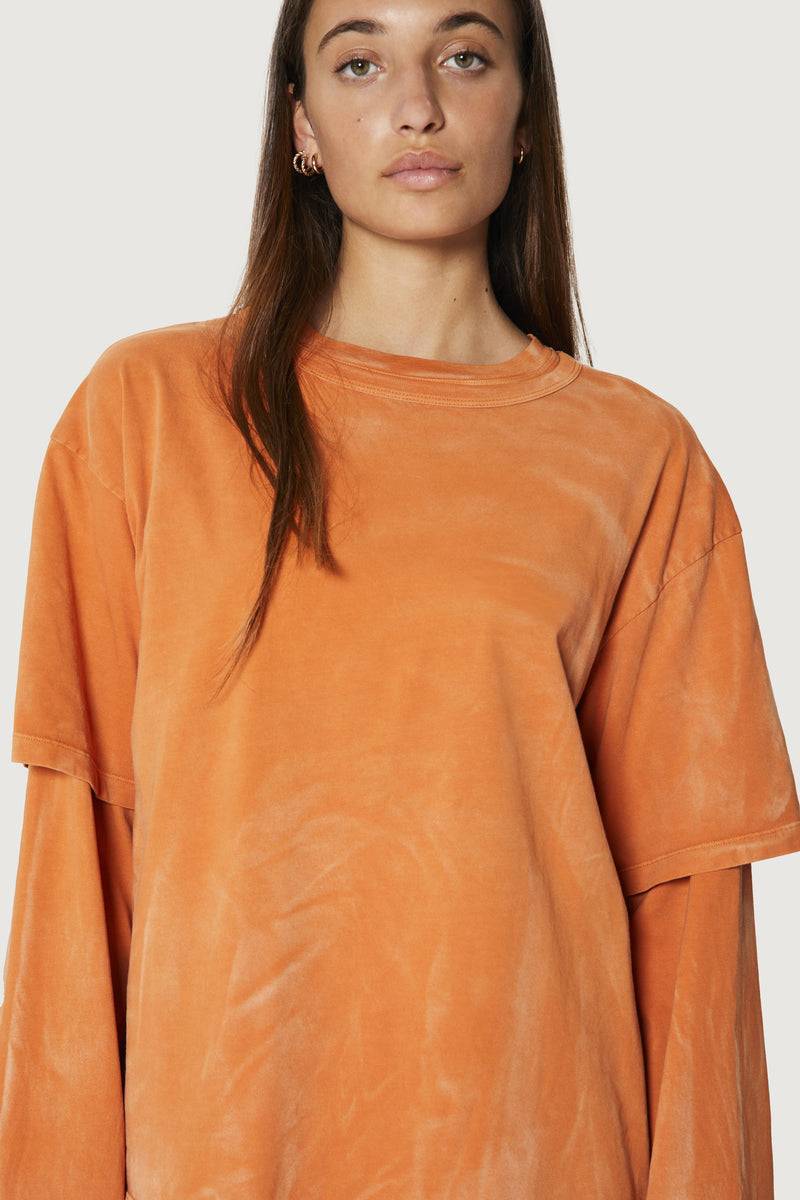 Paura ZENO DOUBLE LAYER LONGSLEEVE ORANGE