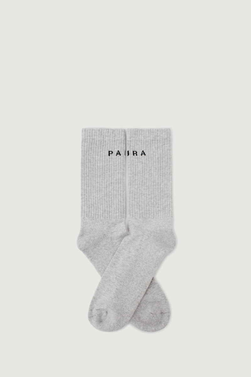 Paura ZEO SOCKS BI-PACK MELANGE GREY/NAVY BLUE