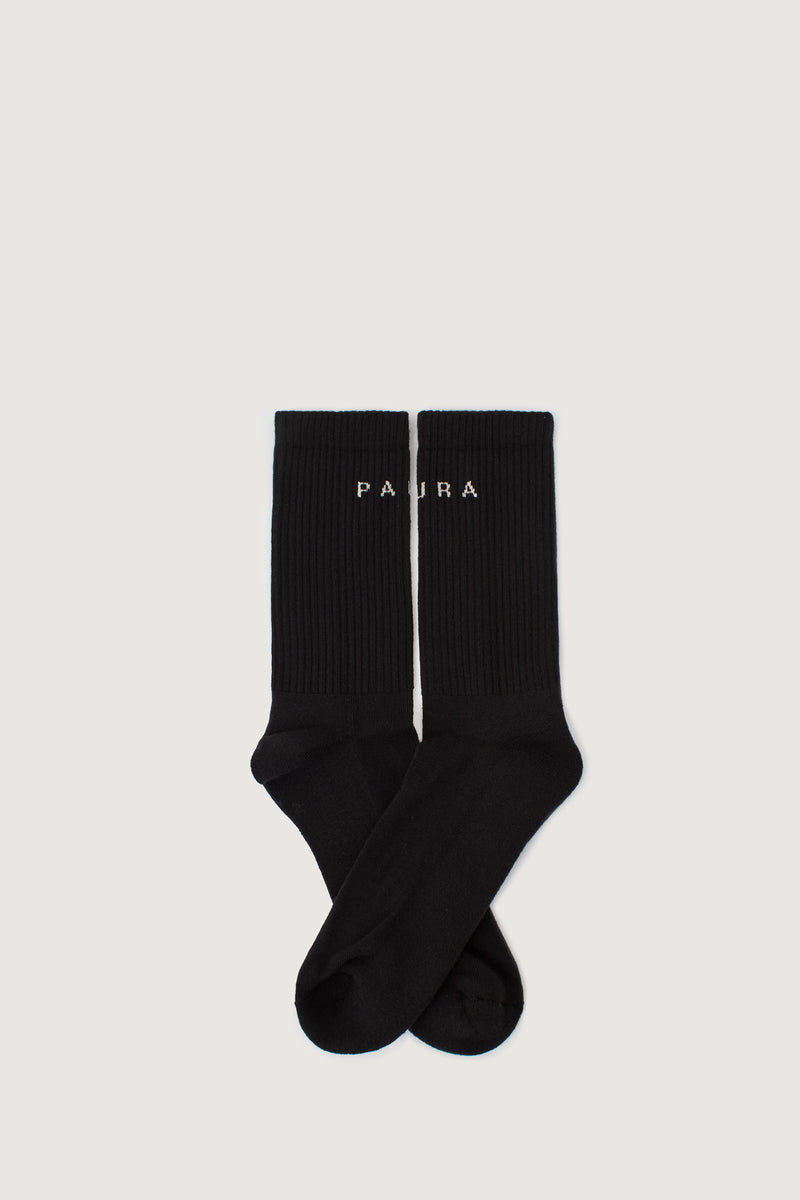 Paura ZEO SOCKS BI-PACK OFF WHITE/BLACK
