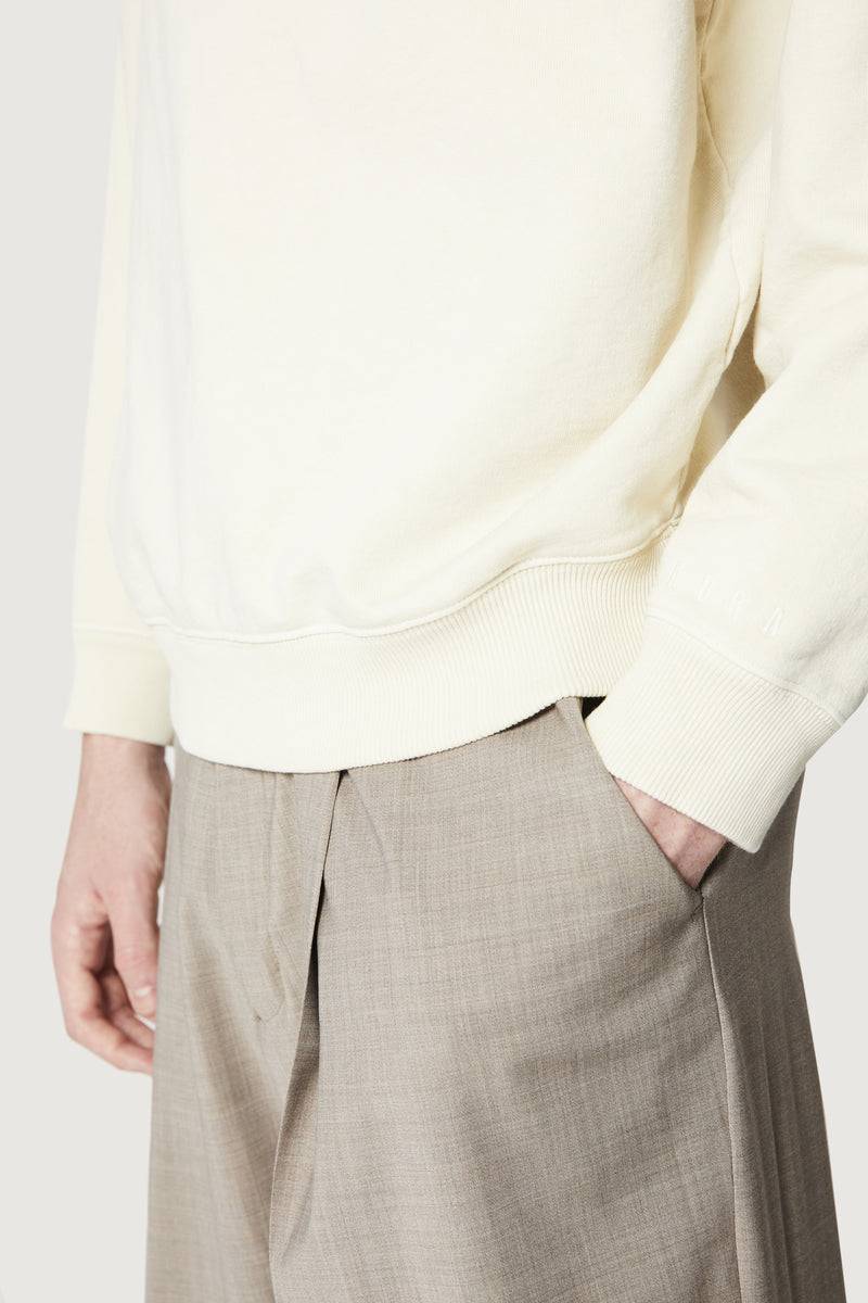 Paura SAMUEL CREWNECK SWEATSHIRT COSMIC LOGO OFF-WHITE