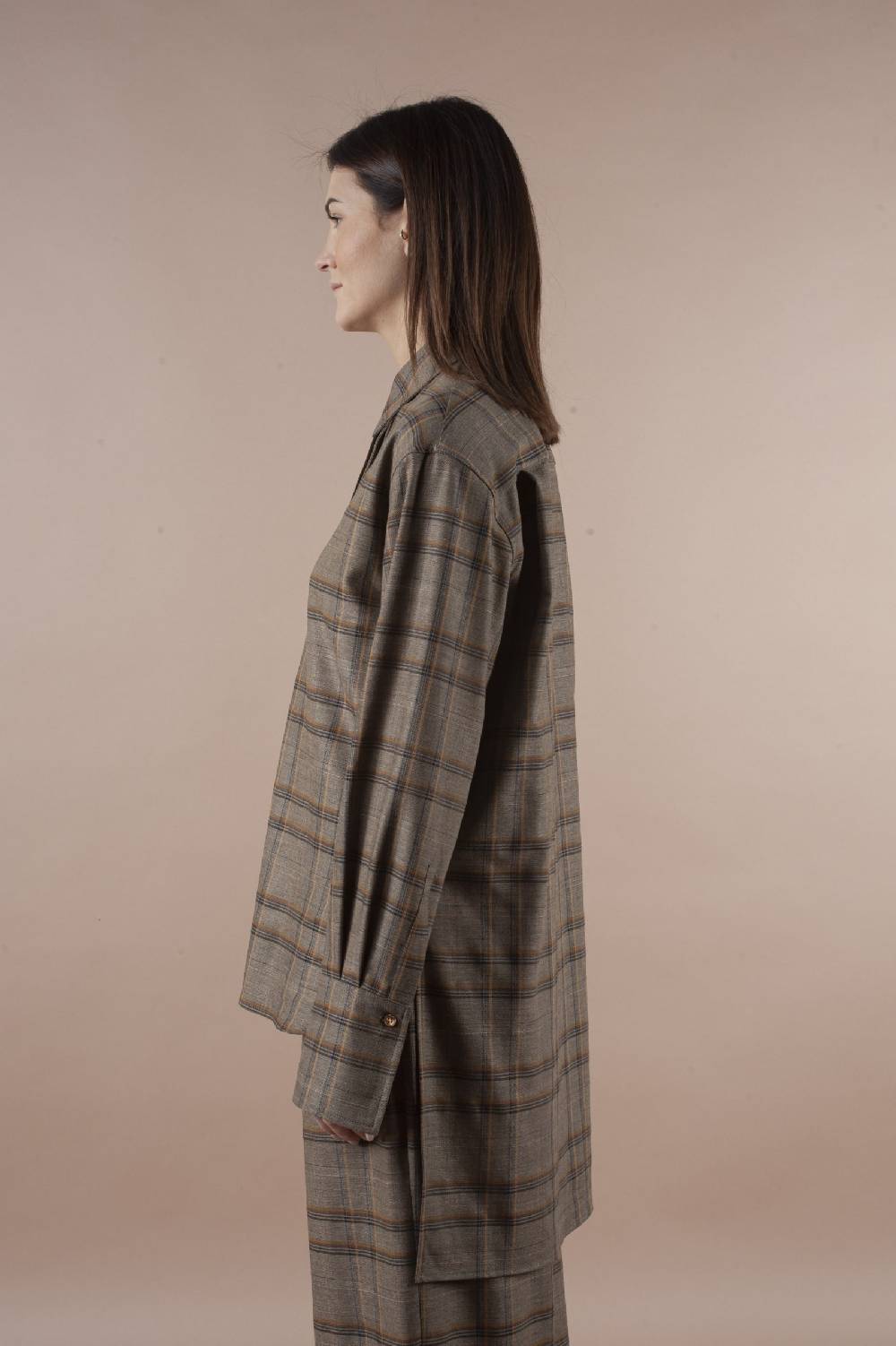 Pdr Phisique Du Role PHISIQUE DU ROLE SHIRT IN LIGHT TARTAN VIRGIN WOOL