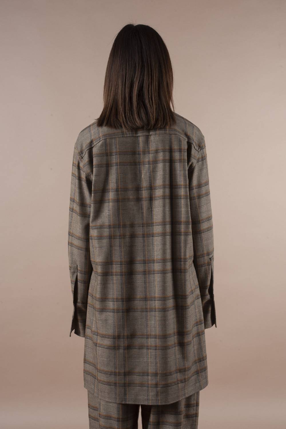 Pdr Phisique Du Role PHISIQUE DU ROLE SHIRT IN LIGHT TARTAN VIRGIN WOOL
