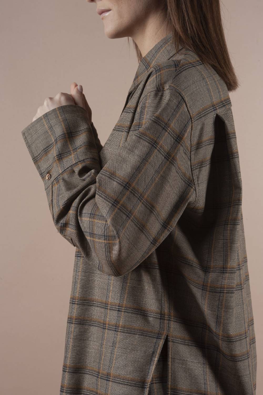 Pdr Phisique Du Role PHISIQUE DU ROLE SHIRT IN LIGHT TARTAN VIRGIN WOOL