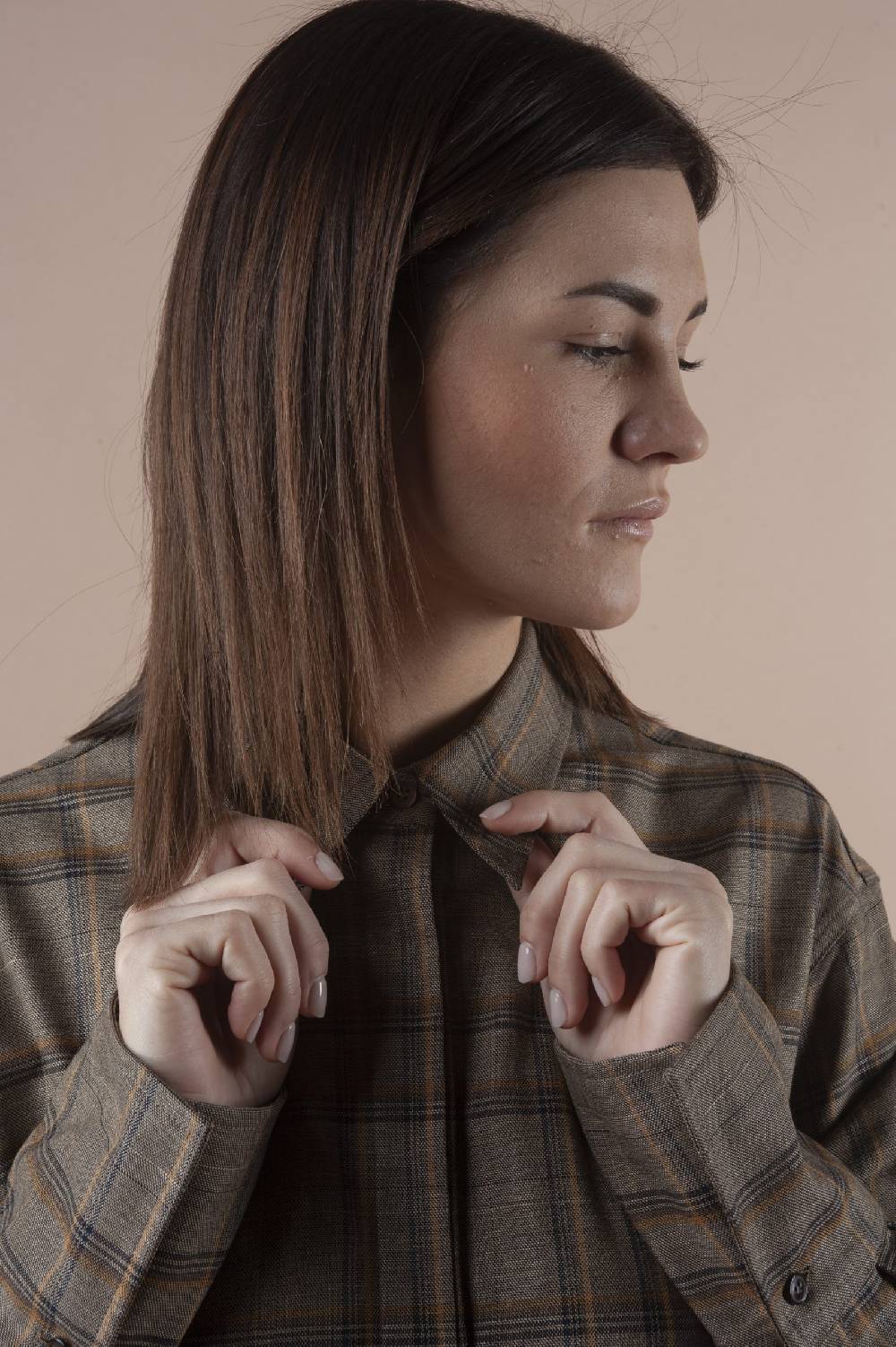 Pdr Phisique Du Role PHISIQUE DU ROLE SHIRT IN LIGHT TARTAN VIRGIN WOOL