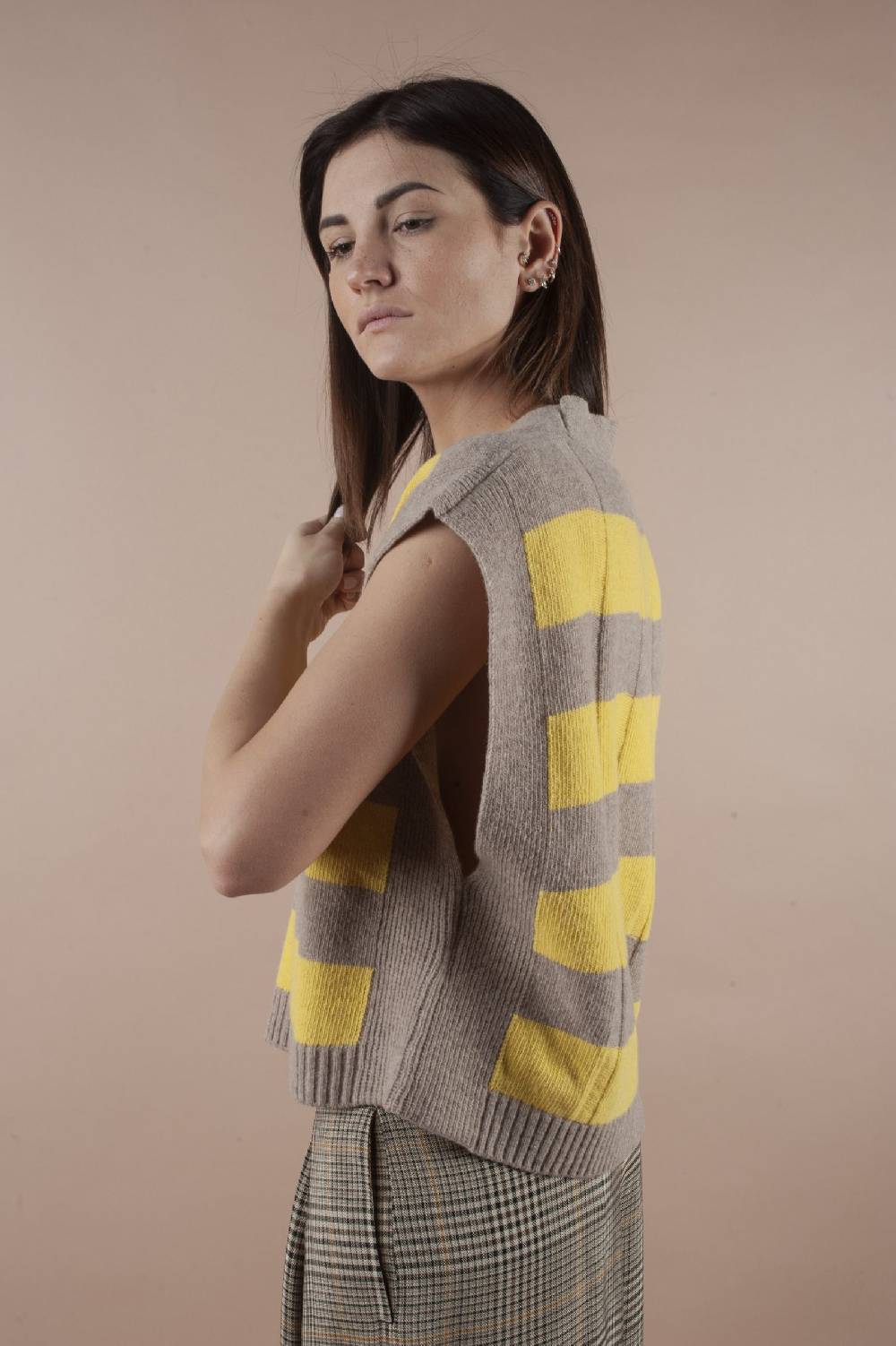 Pdr Phisique Du Role PHISIQUE DU ROLE STRIPED SWEATER TOP IN MERINOS WOOL
