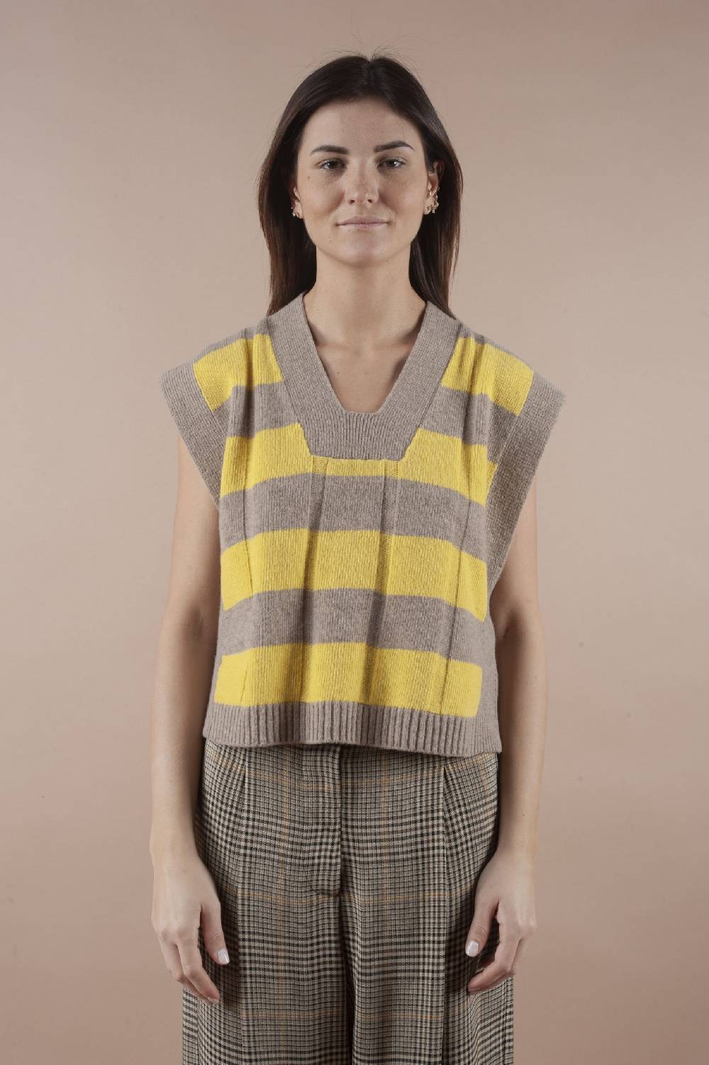 Pdr Phisique Du Role PHISIQUE DU ROLE STRIPED SWEATER TOP IN MERINOS WOOL