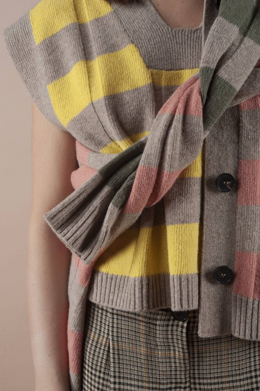 Pdr Phisique Du Role PHISIQUE DU ROLE STRIPED SWEATER TOP IN MERINOS WOOL