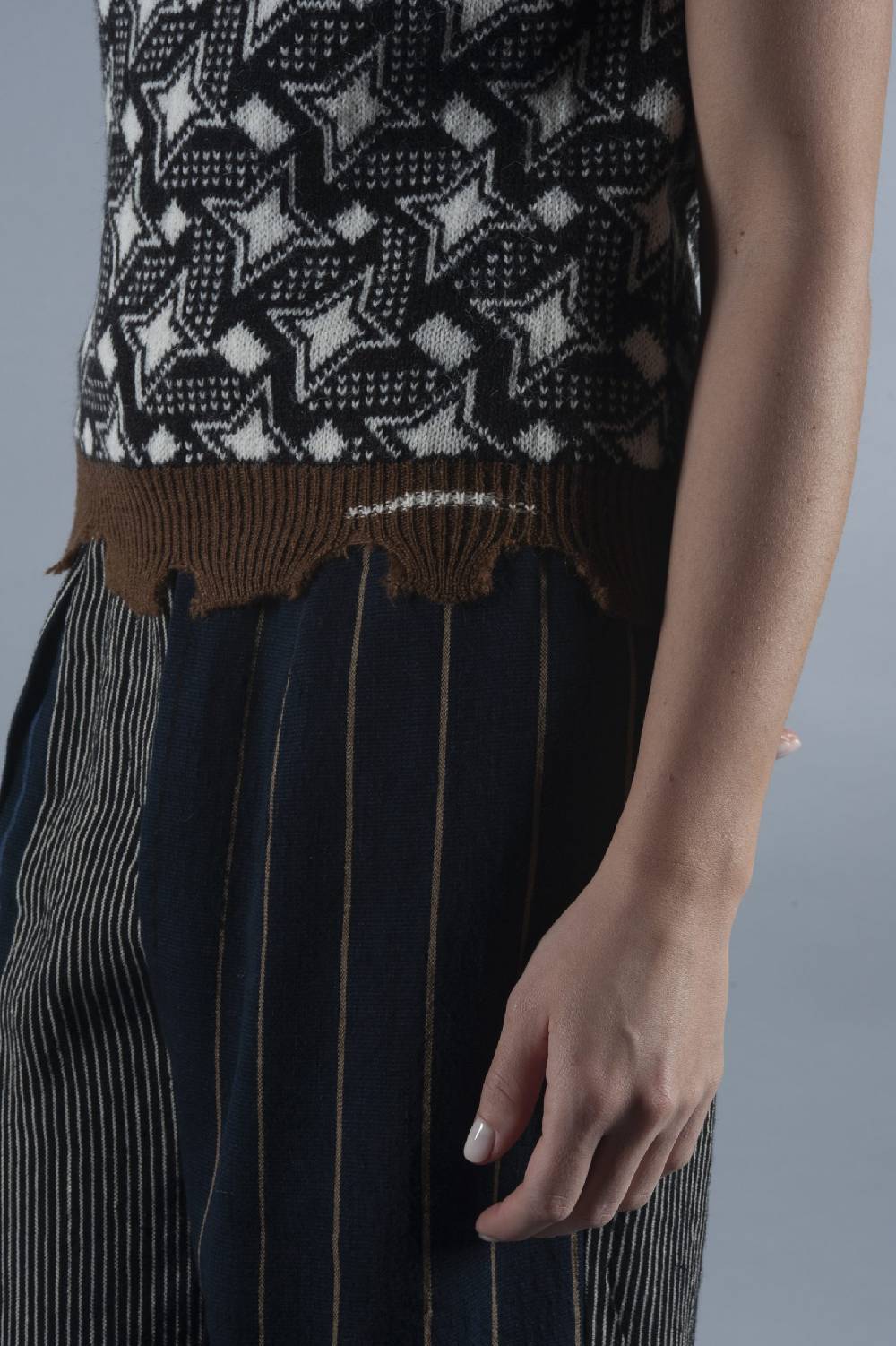 Pdr Phisique Du Role PHISIQUE DU ROLE TOP SWEATER JAQUARD IN ALPACA