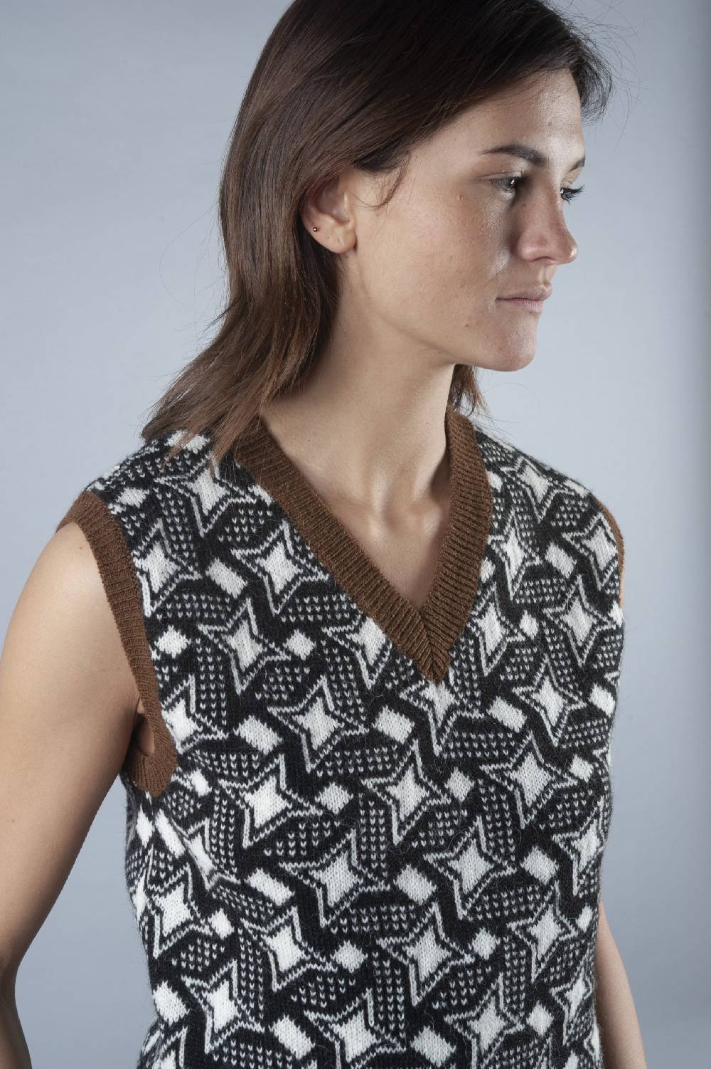 Pdr Phisique Du Role PHISIQUE DU ROLE TOP SWEATER JAQUARD IN ALPACA