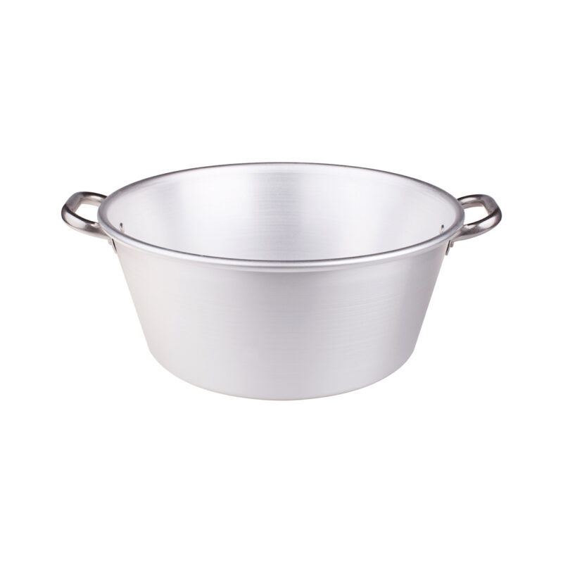 Pentole Agnelli Bacinella in alluminio 3mm – 2 maniglie Pentole Agnelli Bacinella in alluminio 3mm – 2 maniglie