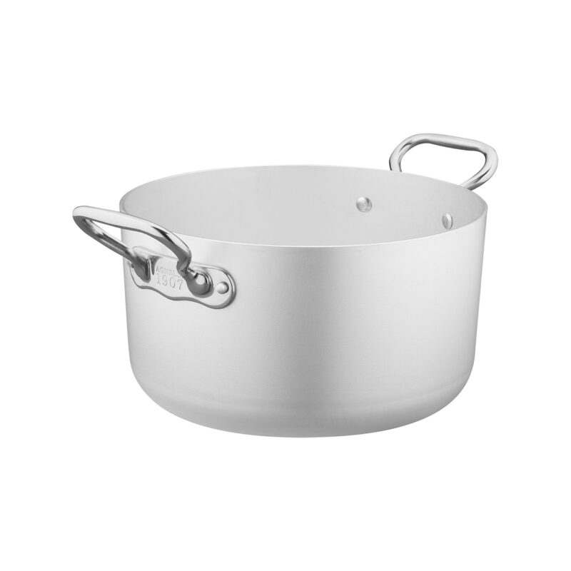Pentole Agnelli Casseruola 1907 alta in alluminio 5mm – 2 maniglie Pentole Agnelli Casseruola 1907 alta in alluminio 5mm – 2 maniglie
