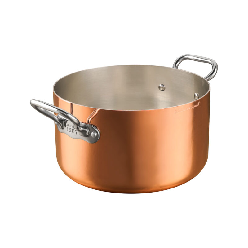 Pentole Agnelli Casseruola 1907 alta in rame 2mm – 2 maniglie Pentole Agnelli Casseruola 1907 alta in rame 2mm – 2 maniglie