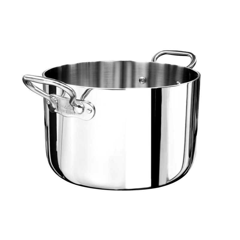 Pentole Agnelli Casseruola alta in aluinox 5ply – 2 maniglie