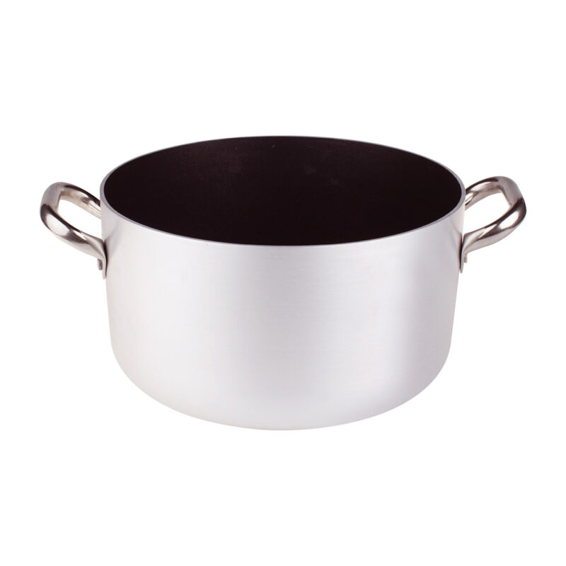 Pentole Agnelli Casseruola antiaderente alta in alluminio 3mm – 2 maniglie