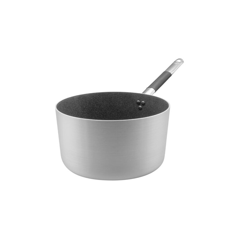 Pentole Agnelli Casseruola antiaderente SharkSkin alta in alluminio 3mm – 1 manico