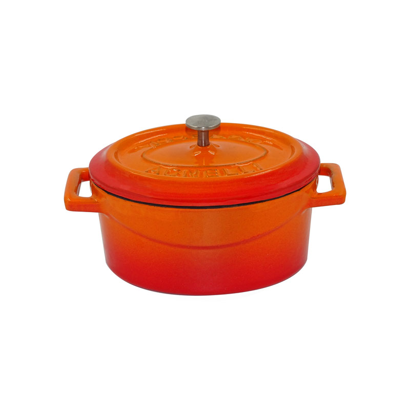 Pentole Agnelli Casseruola Slowcook ovale in ghisa – 2 maniglie