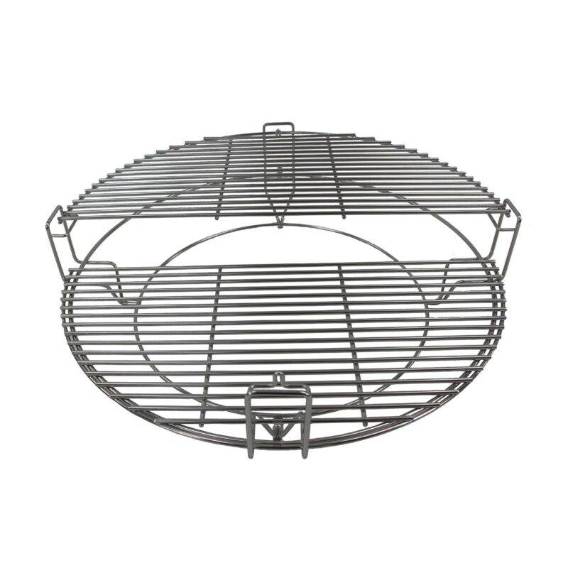 Pentole Agnelli Griglia a 2 livelli in acciaio per BBQ Kamado Pentole Agnelli Griglia a 2 livelli in acciaio per BBQ Kamado